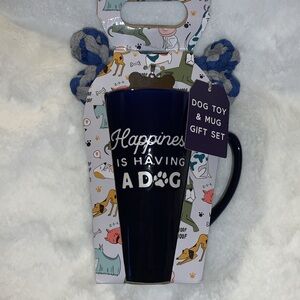 🎄 ECCOLO Happiness Is Having A Dog Mug, Dog Tag & Dog Toy Gift Set NWT